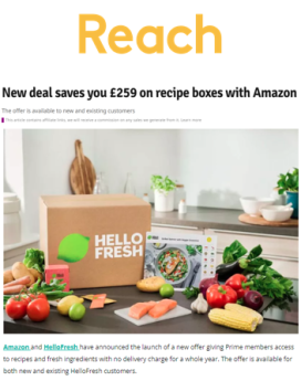 Amazon - Exclusive Prime Hello Fresh Offer