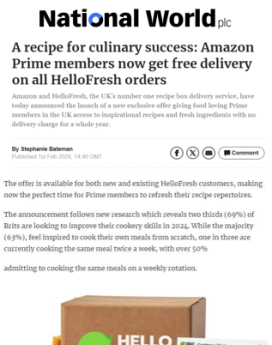 Amazon - Exclusive Prime Hello Fresh Offer